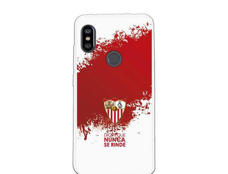 Funda Oficial Sevilha FC Nunca se Rinde mancha Rojo para Xiaomi Redmi Note 6