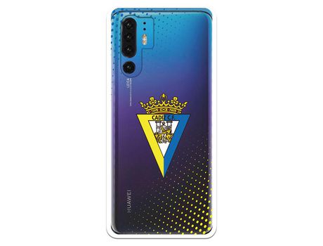Funda para Huawei P30 Pro del Cádiz Escudo Transparente - Licencia Oficial