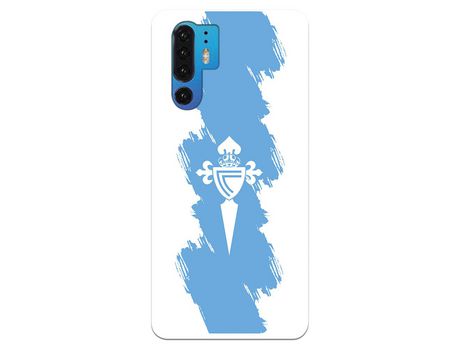 Funda para Huawei P30 Pro del Celta Escudo Trazo azul - Licencia Oficial RC Celta
