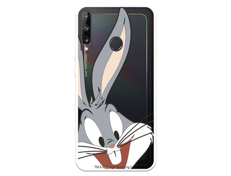 Funda para Huawei P40 Lite E Oficial de Warner Bros Bugs Bunny Silueta Transparente - Looney Tunes