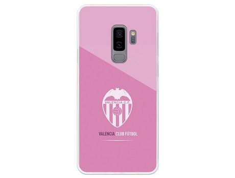 Funda Oficial Valencia Escudo Rosa Samsung Galaxy S9 Plus