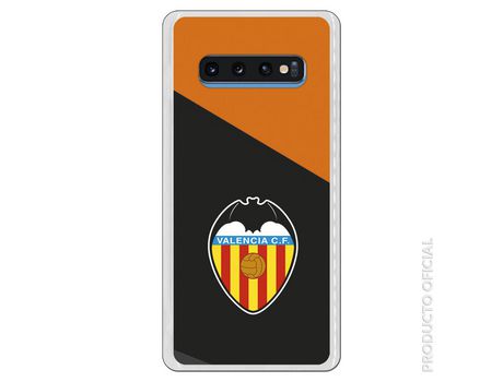 Funda Oficial Valencia Escudo Fondo Negro para Samsung Galaxy S10 Plus