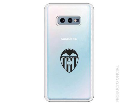 Funda Oficial Valencia Escudo transparente Negro para Samsung Galaxy S10e