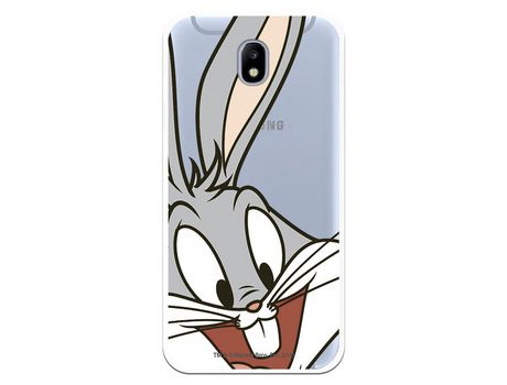 Funda Oficial Warner Bros Bugs Bunny Transparente para Samsung Galaxy J7 2017 Europeo - Looney Tunes