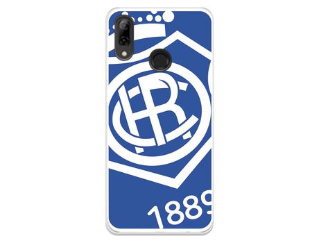 Funda para Huawei Honor 10 Lite del Recre Escudo Fondo azul - Licencia Oficial Real Club Recreativo de Huelva