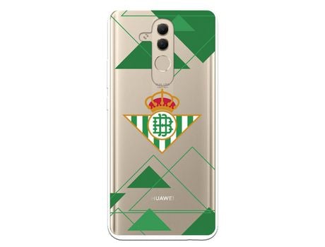 Funda para Huawei Mate 20 Lite del Betis Escudo Fondo transparente - Licencia Oficial