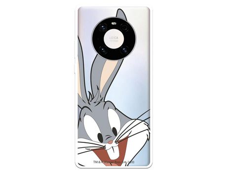 Funda para Huawei Mate 40 Pro Oficial de Warner Bros Bugs Bunny Silueta Transparente - Looney Tunes