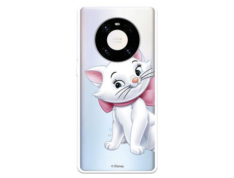 Funda para Huawei Mate 40 Pro Oficial de Disney Marie Silueta - Los Aristogatos