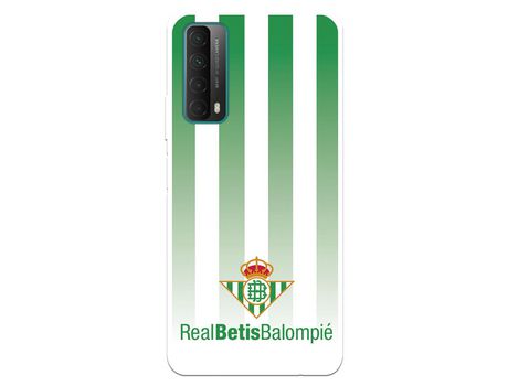 Funda para Huawei P Smart 2021 del Betis Fondo Rayas Verdiblancas - Licencia Oficial