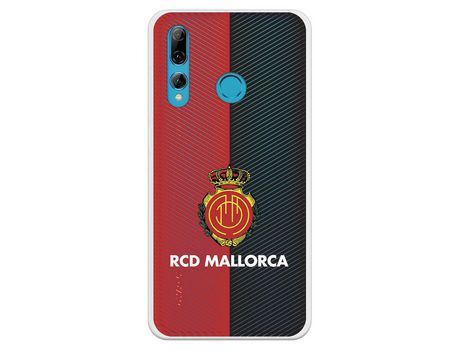 Funda para Huawei P Smart Plus 2019 del Mallorca RCD Mallorca Diagonales Transparente - Licencia Oficial RCD Mallorca