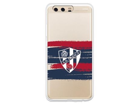 Funda para Huawei P10 del Huesca Rayas Transparente - Licencia Oficial SD Huesca
