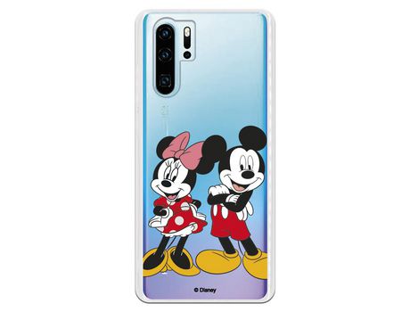 Funda para Huawei P30 Pro Oficial de Disney Mickey y Minnie Posando - Clásicos Disney