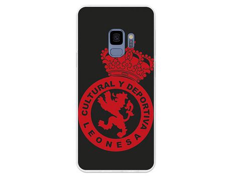 Funda Oficial Cultural y Deportiva Leonesa Escudo monocromo Samsung Galaxy S9