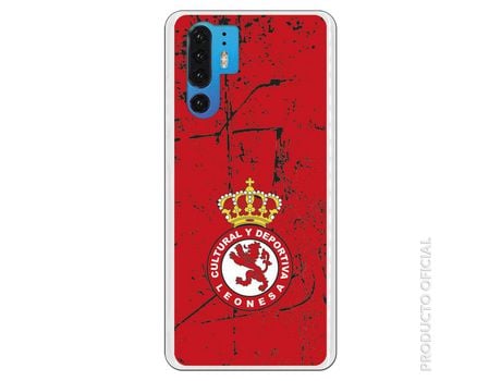 Funda Oficial Cultural y Deportiva Leonesa Escudo rojo textura para Huawei P30 Pro