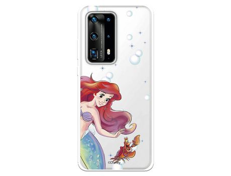 Funda para Huawei P40 Pro Oficial de Disney Ariel y Sebastián Burbujas - La Sirenita