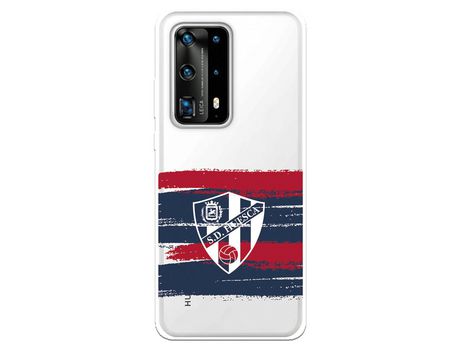 Funda para Huawei P40 Pro del Huesca Rayas Transparente - Licencia Oficial SD Huesca