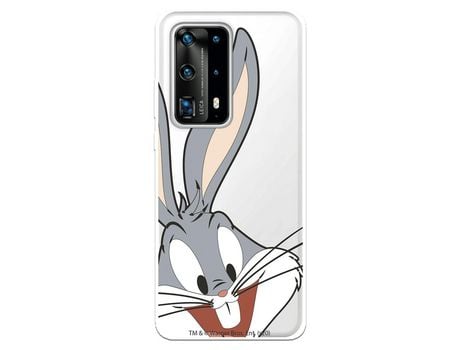 Funda para Huawei P40 Pro Oficial de Warner Bros Bugs Bunny Silueta Transparente - Looney Tunes
