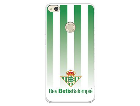 Funda para Huawei P8 Lite 2017 del Betis Fondo Rayas Verdiblancas - Licencia Oficial