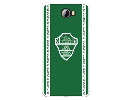Funda para Huawei Y6 II Compact del Elche CF Escudo Fondo Verde - Licencia Oficial Elche CF
