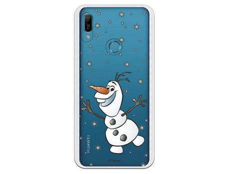 Funda para Huawei Y6 2019 Oficial de Disney Olaf Transparente - Frozen