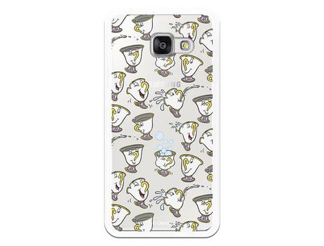 Funda Oficial Disney Chip Potts Siluetas Transparente para Samsung Galaxy A3 2016