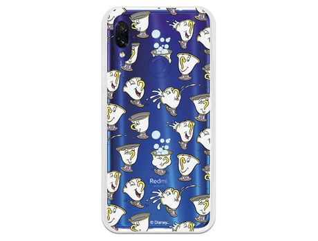 Funda Oficial Disney Chip Potts Siluetas Transparente para Xiaomi Redmi 7