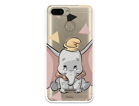 Funda Oficial Disney Dumbo silueta transparente para Xiaomi Redmi 6