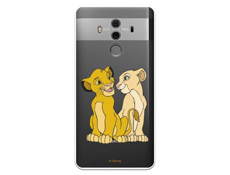Funda Oficial Disney Simba y Nala transparente para Huawei Mate 10 Pro - El Rey León