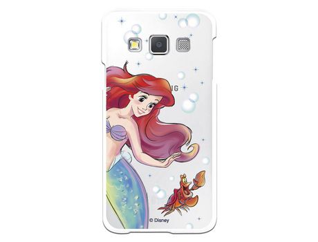 Funda Oficial Disney Sirenita y Sebastian Transparente para Samsung Galaxy A3 - La Sirenita