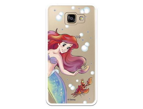 Funda Oficial Disney Sirenita y Sebastian Transparente para Samsung Galaxy A5 2016 - La Sirenita