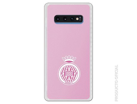 Funda Oficial Girona FC Escudo Rosa para Samsung Galaxy S10 Plus