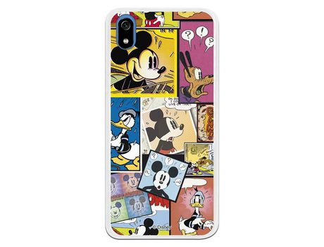 Funda Oficial Mickey Comic para Xiaomi Redmi 7A - Mickey y Minnie