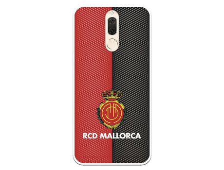 Funda para Huawei Mate 10 Lite del Mallorca RCD Mallorca Diagonales Transparente - Licencia Oficial RCD Mallorca
