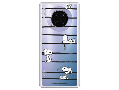 Funda para Huawei Mate 30 Pro Oficial de Peanuts Snoopy rayas - Snoopy