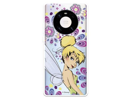 Funda para Huawei Mate 40 Pro Oficial de Disney Campanilla Flores - Peter Pan