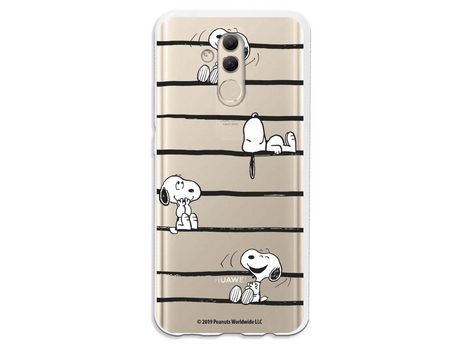 Funda para Huawei Mate 20 Lite Oficial de Peanuts Snoopy rayas - Snoopy