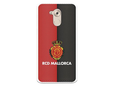 Funda para Huawei Nova Smart del Mallorca RCD Mallorca Diagonales Transparente - Licencia Oficial RCD Mallorca
