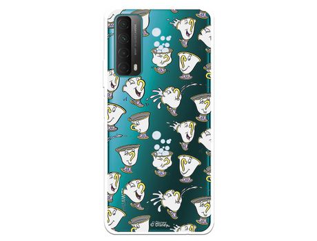 Funda para Huawei P Smart 2021 Oficial da Disney Chip Potts Siluetas La Bella y la Bestia