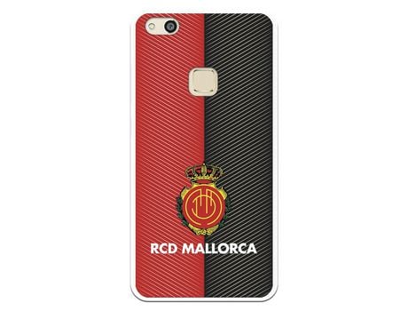 Funda para Huawei P10 Lite del Mallorca RCD Mallorca Diagonales Transparente - Licencia Oficial RCD Mallorca