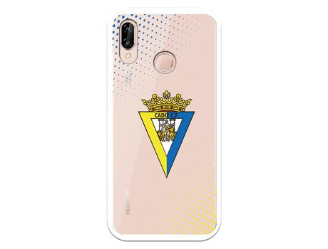 Funda para Huawei P20 Lite del Cádiz Escudo Transparente - Licencia Oficial