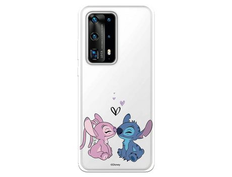 Funda para Huawei P40 Pro Oficial de Disney Angel & Stitch Beso - Lilo & Stitch