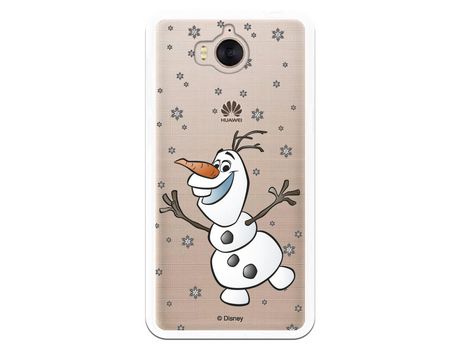 Funda para Huawei Y6 2017 Oficial de Disney Olaf Transparente - Frozen