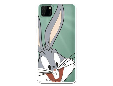 Funda para Huawei Y5p Oficial de Warner Bros Bugs Bunny Silueta Transparente - Looney Tunes