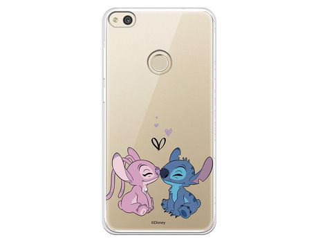 Funda para Huawei P8 Lite 2017 Oficial de Disney Angel & Stitch Beso - Lilo & Stitch