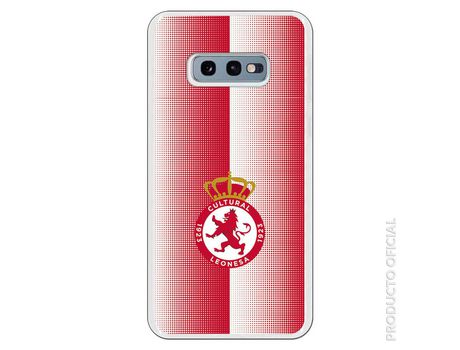 Funda Oficial Cultural y Deportiva Leonesa Escudo Trama bicolor para Samsung Galaxy S10e
