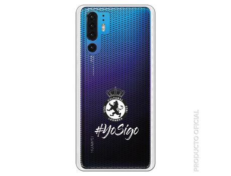 Funda Oficial Cultural y Deportiva Leonesa Escudo monocromo yo sigo clear para Huawei P30 Pro