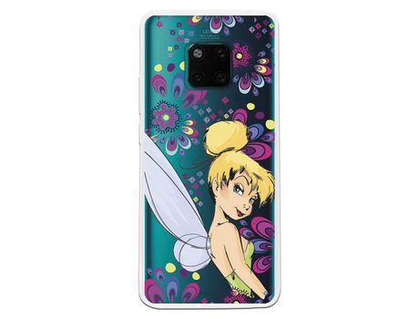 Funda Oficial Disney Campanilla Flores Transparente para Huawei Mate 20 Pro - Peter Pan