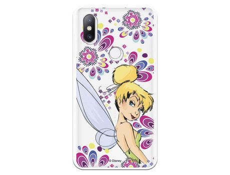 Funda Oficial Disney Campanilla Flores Transparente para Xiaomi Mi Mix 2S - Peter Pan