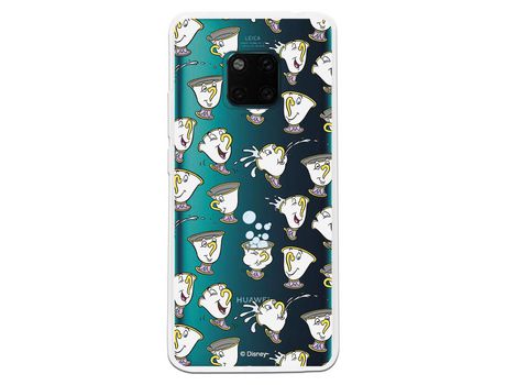 Funda Oficial Disney Chip Potts Siluetas Transparente para Huawei Mate 20 Pro