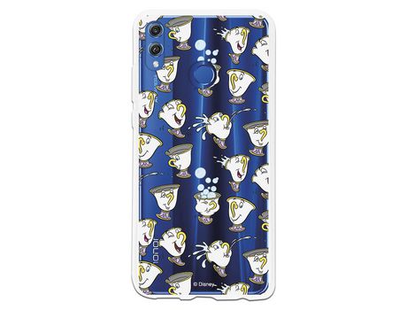 Funda Oficial Disney Chip Potts Siluetas Transparente para Huawei Honor 8X